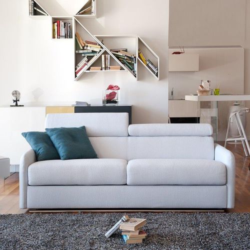 Sofá-cama - ROYAL - Alpa Salotti - contemporâneo / em tecido / em couro