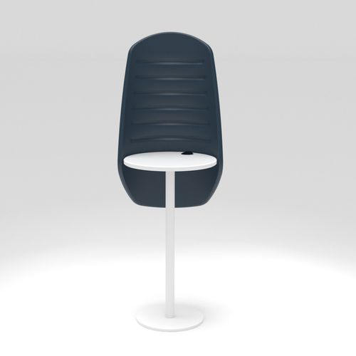 Mesa alta contemporânea - ERMES - ALTEK ITALIA DESIGN - em laminado / em tecido / com base em aço