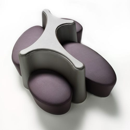 Banco estofado modular - DNA - ALTEK ITALIA DESIGN - contemporâneo / em tecido / em couro sintético