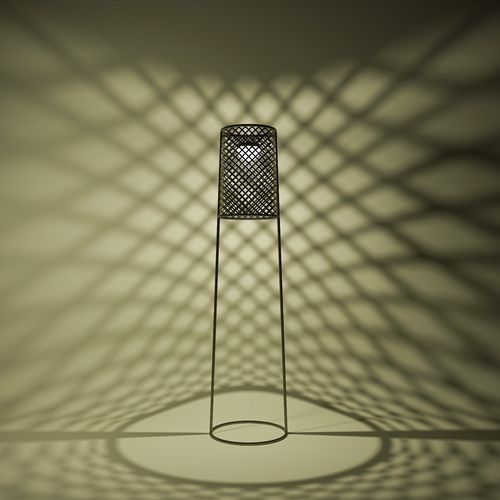 Luminária de piso - QUIZAS - ALTEK ITALIA DESIGN - em ferro / de tela metálica / em zinco