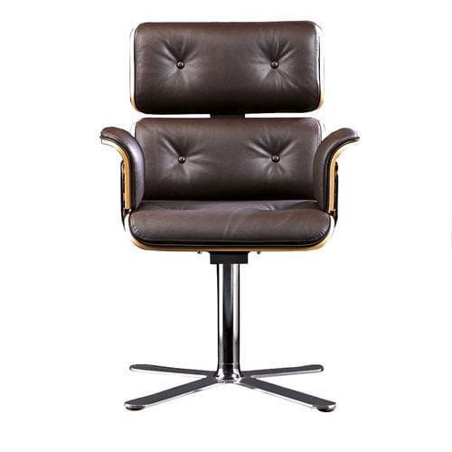 Cadeira para interlocutor de design original - ARMADILLO 5 - ALTEK ITALIA DESIGN - para ambiente interno / em couro / em tecido