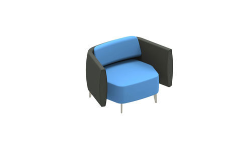 Poltrona contemporânea - AIRWAVE 20 - ALTEK ITALIA DESIGN - em couro sintético / em espuma de poliuretano / em tecido