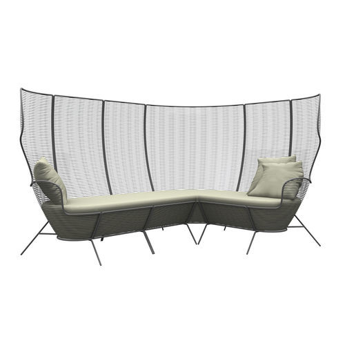 Conjunto de jardim contemporâneo - QUIZAS - ALTEK ITALIA DESIGN - de tela metálica / em ferro / em aço galvanizado