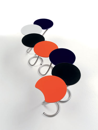 Mesa de centro contemporânea - VERTIGO LV37 - ALTEK ITALIA DESIGN - em MDF / com base em aço / redonda