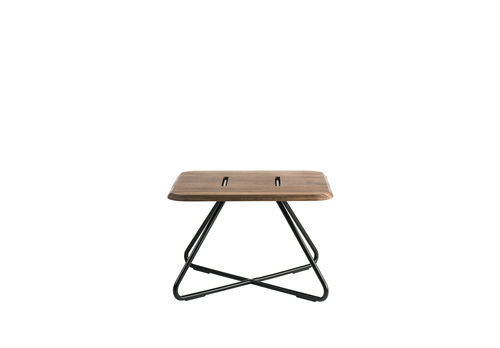 Mesa de centro moderna - LEVANTE - ALTEK ITALIA DESIGN - com folheado de madeira / com base metálica / quadrada