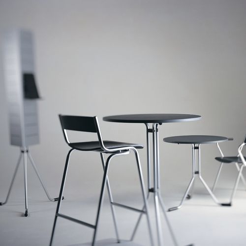 Banqueta alta contemporânea - VERTIGO LV08 - ALTEK ITALIA DESIGN - em aço / com base em alumínio / com 4 pés