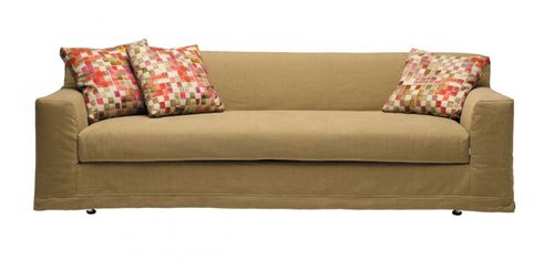 Sofá-cama - PANTRE - Biesse - contemporâneo / com capa removível / bege