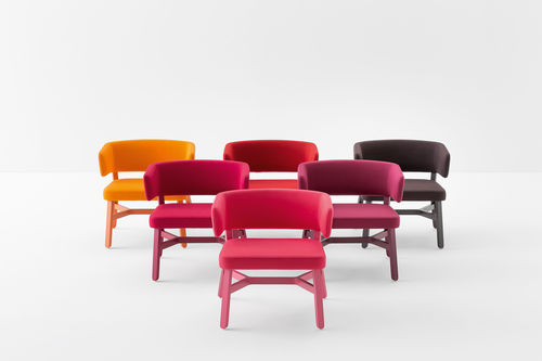 Cadeira contemporânea - CROISSANT - Billiani - para ambiente interno / em madeira tingida / em faia