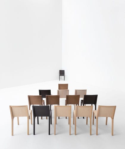 Cadeira contemporânea - FOGLIA - Billiani - para ambiente interno / em carvalho / em madeira laqueada