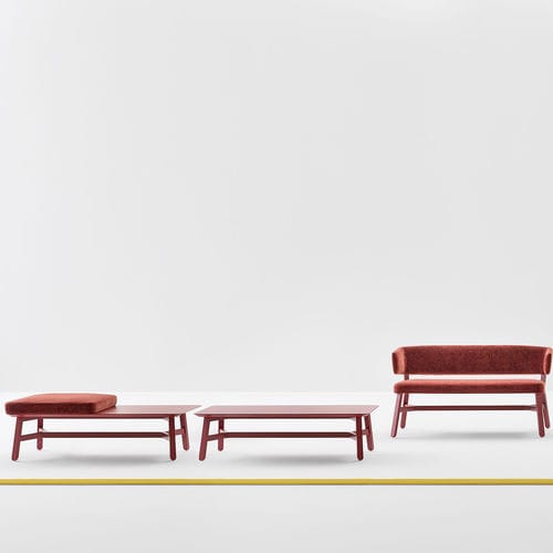 Mesa de centro contemporânea - CROISSANT - Billiani - em madeira laqueada / em faia / em MDF laqueado