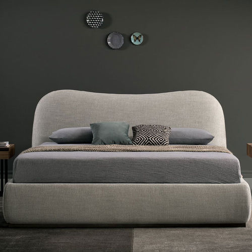 Cama king size - Aurore - Bodema - contemporânea / estofada / com cabeceira