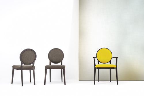 Poltrona contemporânea - PLAZA - Bross Italia - em material têxtil / medalhão / contract