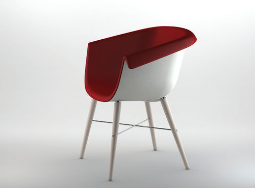 Cadeira contemporânea - COLLIER - Casprini Gruppo Industriale - em tecido / estofada / da linha residencial