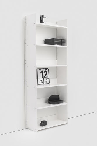 Livreiro de parede - GRAN LIVORNO - Danese - contemporâneo / em chapa / branco