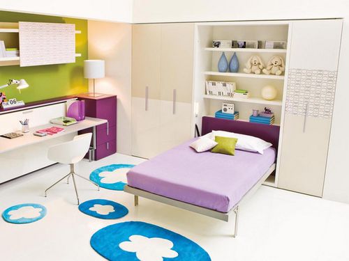 Cama retrátil - ALTEA BOOK 90/120 - Clei - de solteiro / contemporânea / infantil