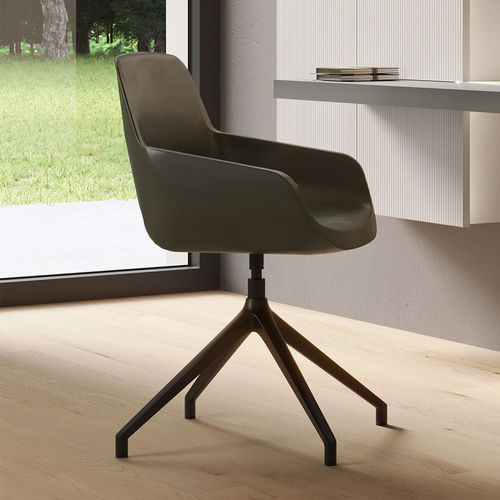 Cadeira contemporânea - Cléa - Clever - para ambiente interno / em tecido / com base metálica