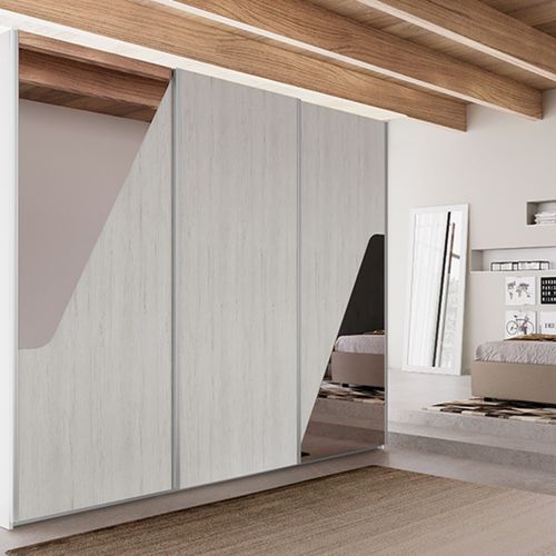 Guarda-roupa contemporâneo - VOLO M103   - ColombiniCasa - em madeira / com portas de correr / contract