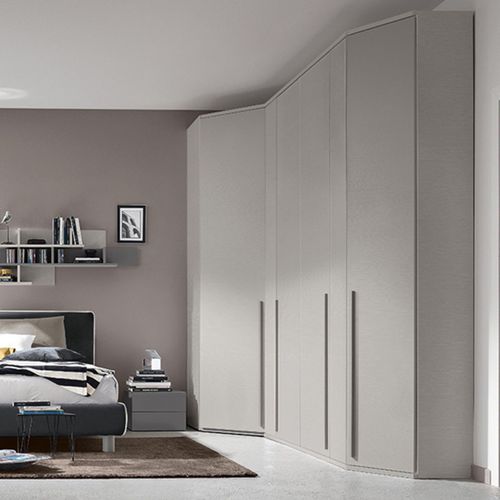 Guarda-roupa de canto - GOLF M124   - ColombiniCasa - contemporâneo / em madeira laqueada / com portas de abrir
