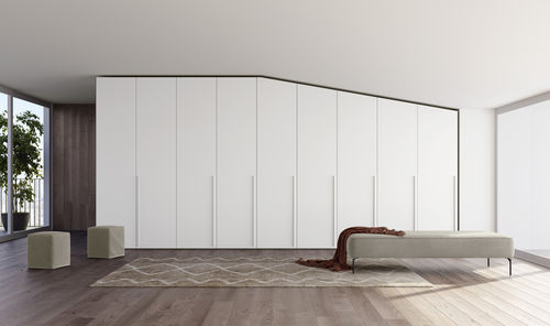 Guarda-roupa de canto - VITALYTY CONCRETA  - ColombiniCasa - contemporâneo / em madeira laqueada / em laminado melamínico