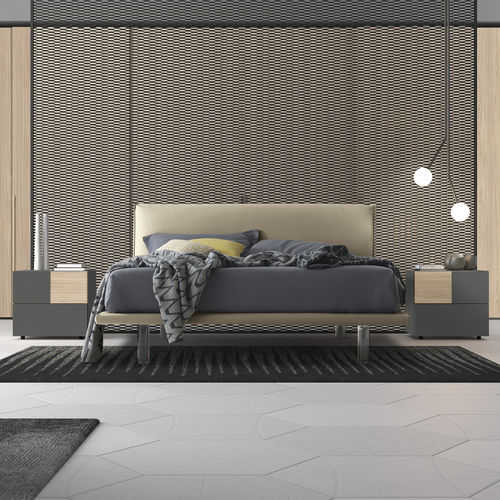 Cama de casal - VITALYTY SOGNO UNIQUE - ColombiniCasa - contemporânea / estofada / com cabeceira