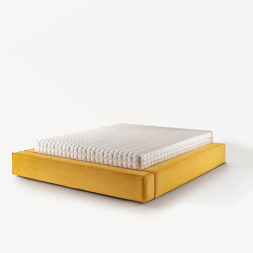 Estrado para cama de casal - Peak - Colunex - de ripas / estofado / da linha residencial