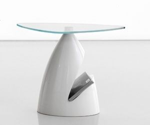 Mesa de centro de design original - ZAC - Compar - em vidro / triangular / da linha residencial