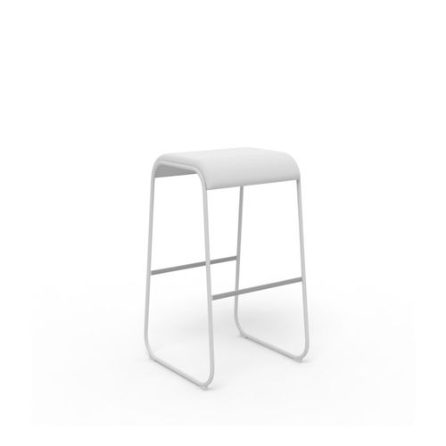 Banqueta alta contemporânea - Lineo  - Crassevig - em polipropileno / com base em metal cromado / com base em aço termolacado