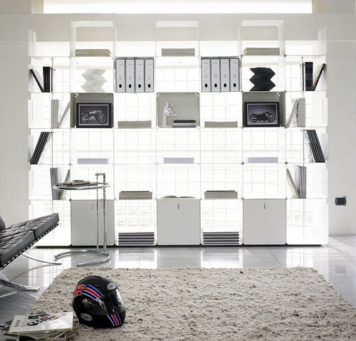 Livreiro modular - CWAVE - Dieffebi - de parede / contemporâneo / da linha comercial