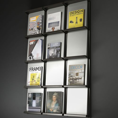 Porta-revistas contemporâneo - CHIAVE DI VOLTA - Dieffebi - para escritório / em aço / em alumínio