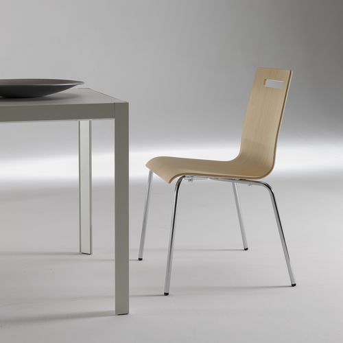 Cadeira de restaurante contemporânea - Dieffebi - para ambiente interno / em faia / em compensado