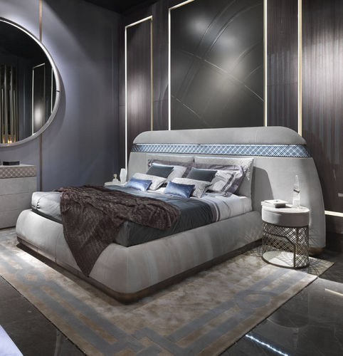 Cama de casal - QUATTROCENTO B 591 - Elledue srl - clássica / estofada / com cabeceira