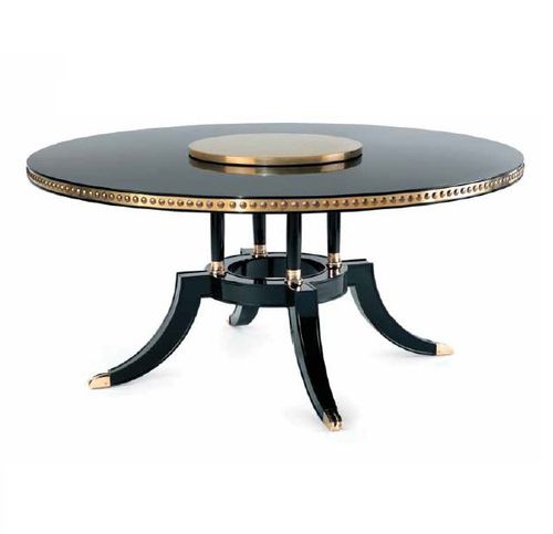 Mesa de jantar clássica - CAESAR T 900 - Elledue srl - em madeira / com base em madeira / redonda