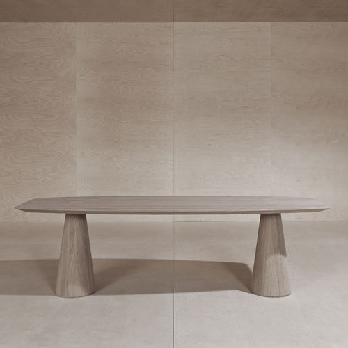 Mesa contemporânea - KONO  - Emmemobili - em carvalho / em compensado / retangular