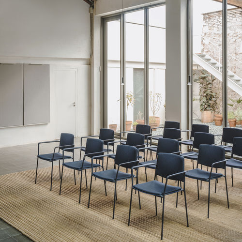 Cadeira contemporânea - EMA 4L  - Enea - para ambiente interno / em tecido / em polipropileno
