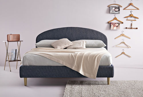 Cama de casal - VICTORIA - Ennerev Materassi - contemporânea / estofada / em carvalho