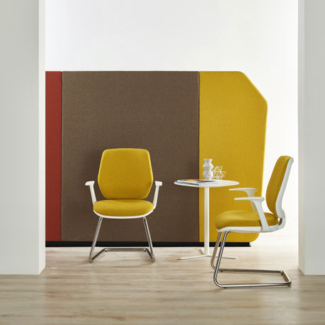 Cadeira de escritório contemporânea - FIRST - ESTEL - para ambiente interno / em tecido / em polipropileno