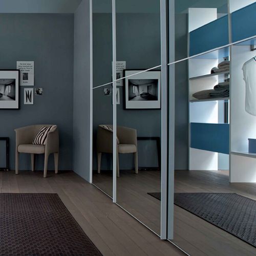 Guarda-roupa modular - ANFITEATRO - ESTEL - de parede / contemporâneo / em aglomerado