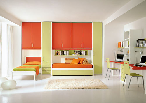 Quarto infantil laranja - P.10 - Faer Ambienti - unissexo