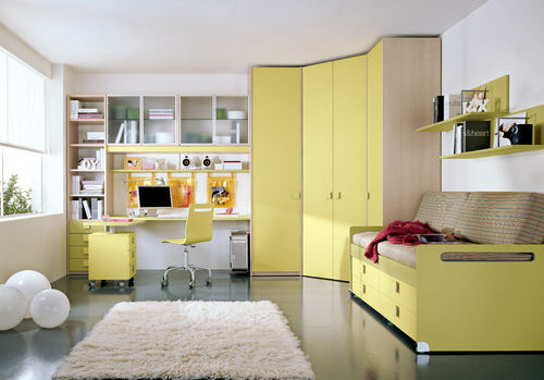 Quarto infantil amarelo - A.3 - Faer Ambienti - unissexo