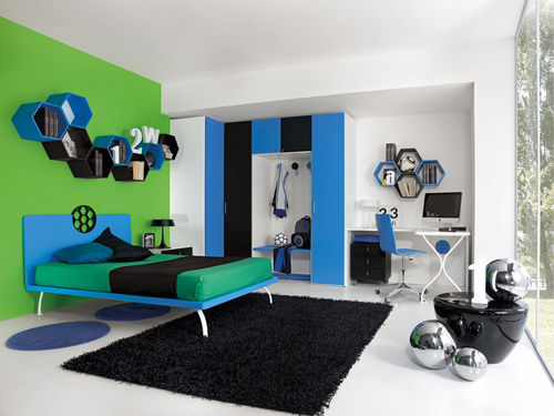 Quarto infantil azul - SPORT - CALCIO 2 - Faer Ambienti - de menino