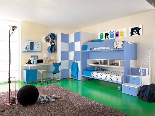 Quarto infantil azul - SPORT - CALCIO 6 - Faer Ambienti - de menino
