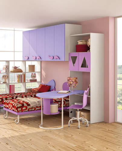 Quarto infantil violeta - FIABA - ALADINO - Faer Ambienti - de menina