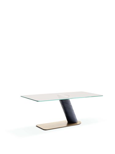 Mesa secretária de piso - ROLLING DESK - fasem - contemporânea / em vidro temperado / em vidro fumê