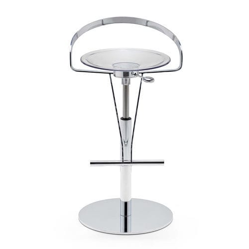 Banqueta contemporânea - CAYMAN BAR POLI BT - fasem - em policarbonato / com base em aço / com pé central