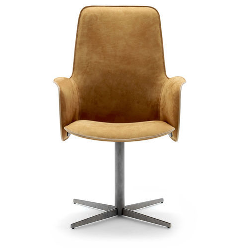 Cadeira de escritório contemporânea - ELECTA TALL BC - fasem - para ambiente interno / em couro / em madeira