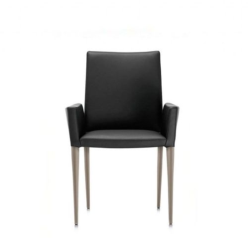 Cadeira contemporânea - Bella HP GM - Frag - para ambiente interno / em tecido / em couro