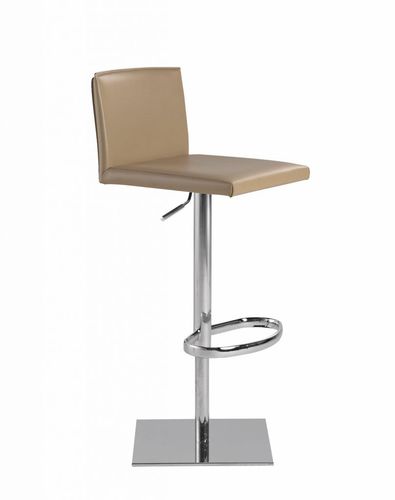 Cadeira alta contemporânea - Lilly GP - Frag - para ambiente interno / em couro / com base em aço