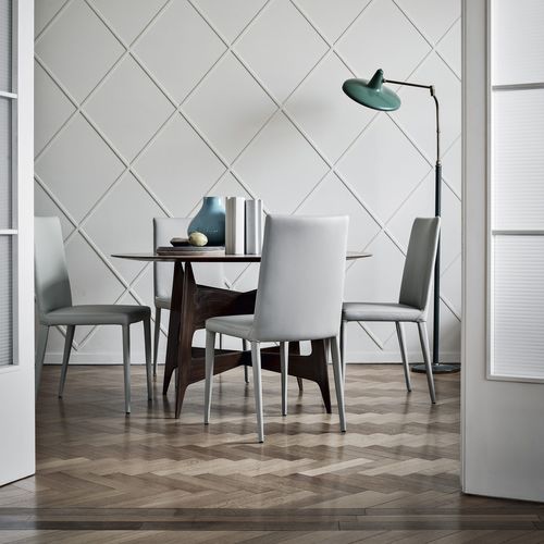 Cadeira contemporânea - Bella HP - Frag - para ambiente interno / em tecido / em couro