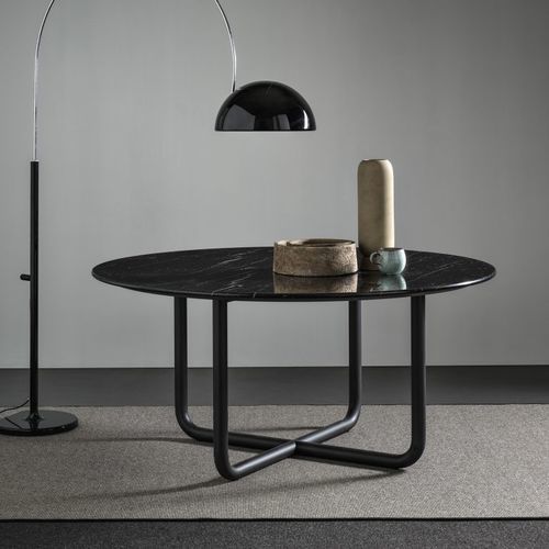 Mesa contemporânea - Paipu 180 - Frag - em vidro / em mármore / com base em aço