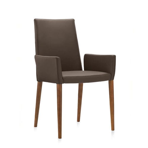 Cadeira contemporânea - Bella HP W - Frag - para ambiente interno / em tecido / em couro